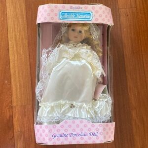 Collectible Memories Exclusive Porcelain Bride Doll - 16” EUC wOriginal Box